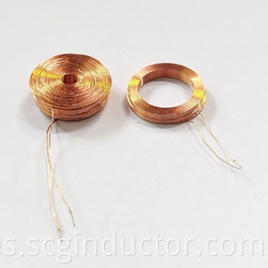 Magnetic core inductor coils